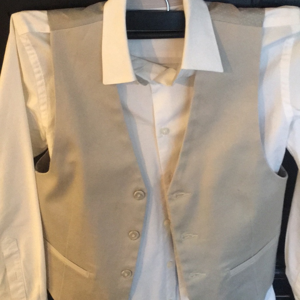 Boys suit; pants, vest, and dress shirt